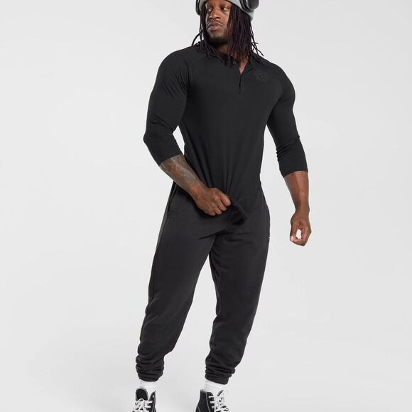 Gymshark Legacy Henley Slim Fit Light Black Size XS NWT in Packaging - Picture 6 of 8